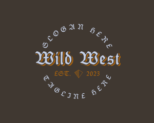 Western - Western Gothic Tattoo logo design