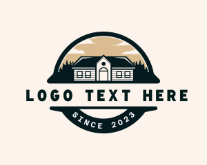 Town - House Roof Real Estate logo design