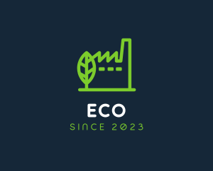 Eco Factory Building logo design