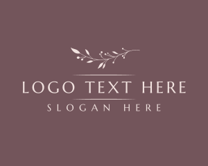 Leaf - Dainty Floral Wordmark logo design