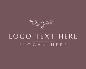 Spa - Dainty Floral Wordmark logo design