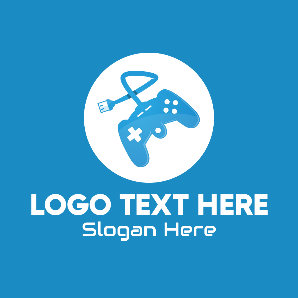 Blue Game Controller Logo | BrandCrowd Logo Maker