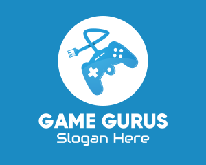 Gadget - Blue Game Controller logo design