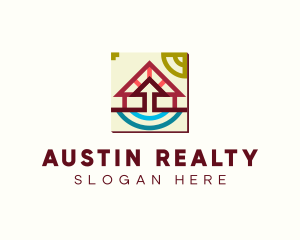 House Realty Arrow logo design