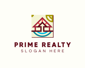 House Realty Arrow logo design