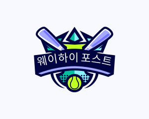 Baseball Competition League logo design