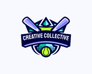 Baseball Competition League logo design