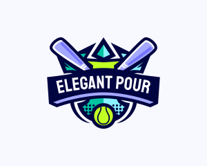 Baseball Competition League logo design