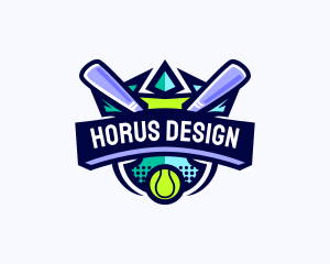 Baseball Competition League logo design