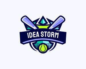 Baseball Competition League logo design