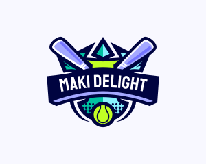 Baseball Competition League logo design