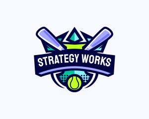 Baseball Competition League logo design