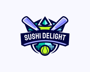 Baseball Competition League logo design