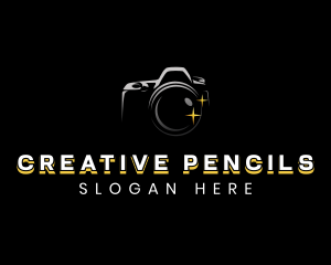 Camera Lens Photography logo design