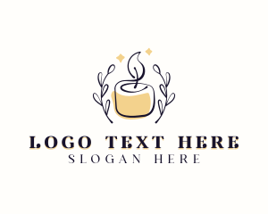 Artisanal - Candle Spa Wellness logo design