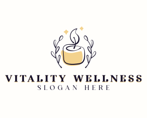 Candle Spa Wellness logo design