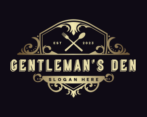 Elegant Restaurant Shield logo design