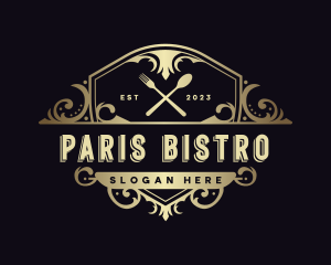 Elegant Restaurant Shield logo design