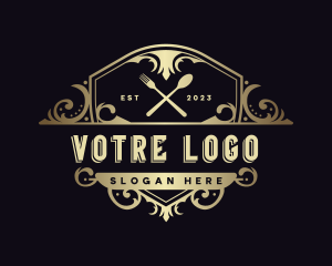 Restaurant - Elegant Restaurant Shield logo design