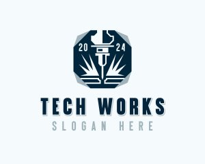 Mechanical Laser Fabrication logo design