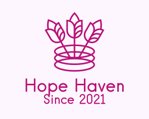 Wine Store - Purple Flower Wine logo design