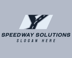 Roadway - Racing Roadway Letter Y logo design