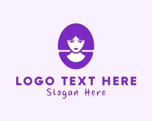 Dermatology - Beautiful Woman Hairdressing logo design
