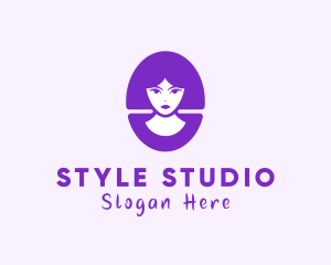 Beautiful Woman Hairdressing logo design