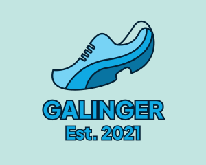 Blue - Blue Running Shoe logo design