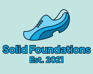 Blue - Blue Running Shoe logo design