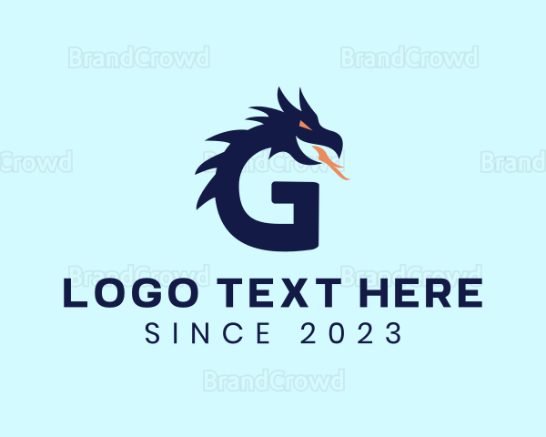 Letter G Dragon Logo