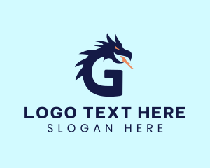 Letter G Dragon Logo
