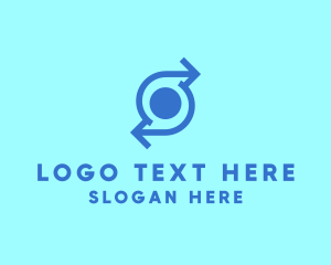 Abstract Design - Shuffle Dot Cycle logo design