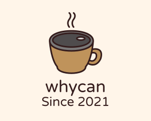 Caffeine - Hot Coffee Camera logo design