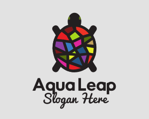 Stained Glass Turtle  logo design