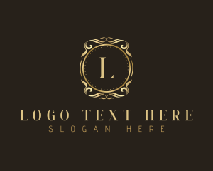 Leaf - Floral Classic Ornament logo design