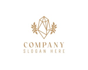 Magical - Crystal Gem Leaf logo design