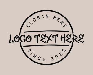 Pop Culture - Urban Streetwear Graffiti logo design