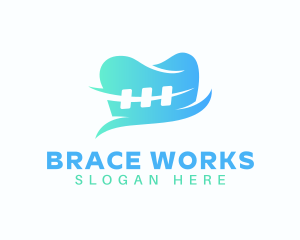 Dental Tooth Braces logo design