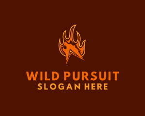 Fire Wild Bear logo design
