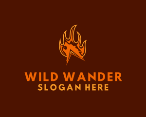 Fire Wild Bear logo design