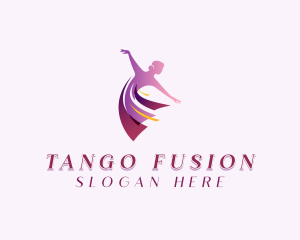 Tango - Dancing Woman Performer logo design