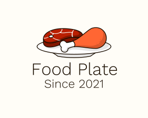 Plate - Hot Meat Plate logo design