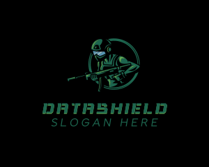 Soldier Gun Fighter Logo