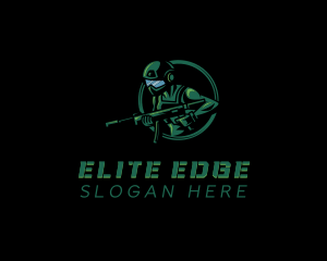 Competitive - Soldier Gun Fighter logo design