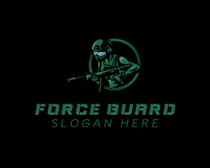 Enforcer - Soldier Gun Fighter logo design