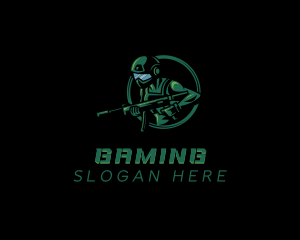 Competitive - Soldier Gun Fighter logo design