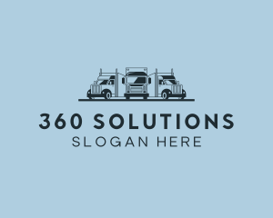 Shipping Truck Vehicle logo design