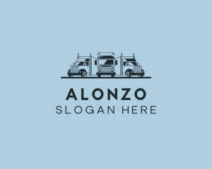 Shipping Truck Vehicle logo design