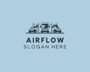 Shipping Truck Vehicle logo design